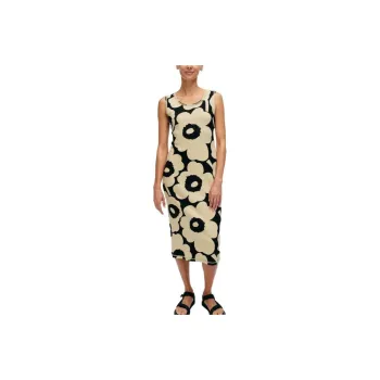 Marimekko Sleeveless Dress Women's Beige