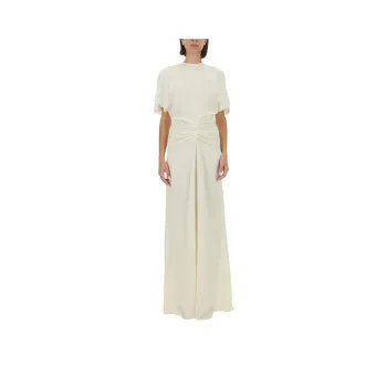 Victoria Beckham Gathered Waist Floor Length Dress