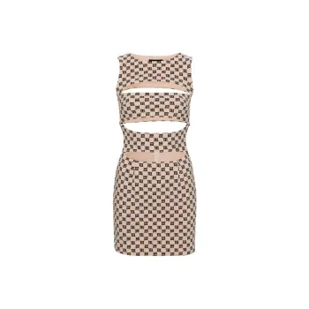 Misbhv Monogram-pattern Sleeveless Minidress