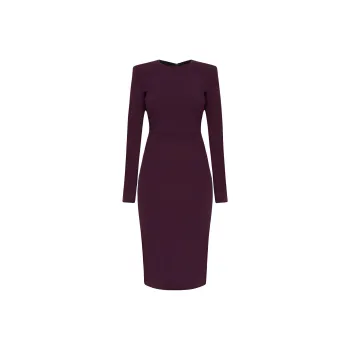 Victoria Beckham Long Sleeved T Shirt Fitted Dress