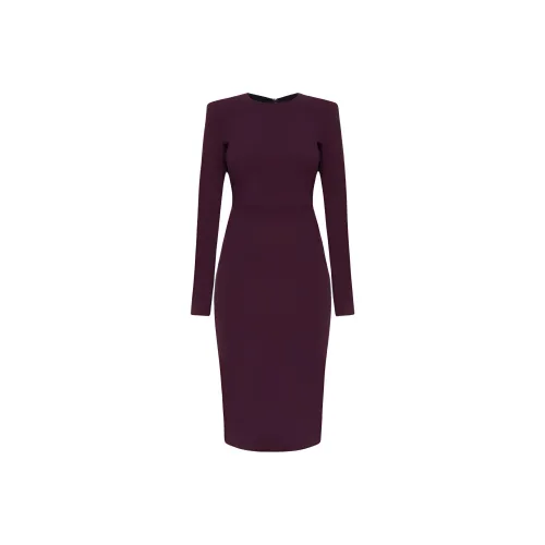 Victoria Beckham Long Sleeved T Shirt Fitted Dress