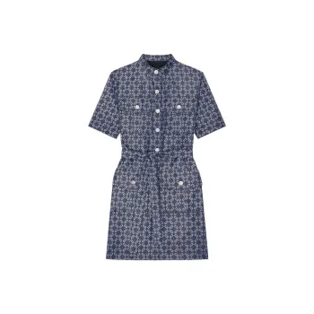 Givenchy Monogram 72 Denim Mini Dress