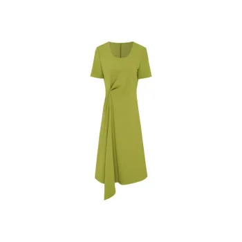 IDPAN Short Sleeved Dresses Women's Grass Green