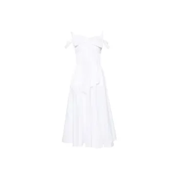 Patou Bow detail Cocktail Midi Dress