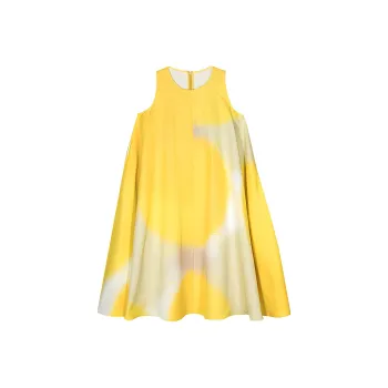 Gianluca Capannolo Spray paint Faille Midi Dress