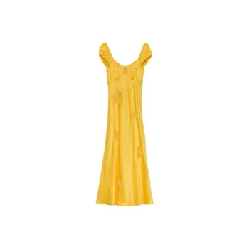 DOEN GWENDOLYN DRESS Short Sleeved Dress Women's Yellow
