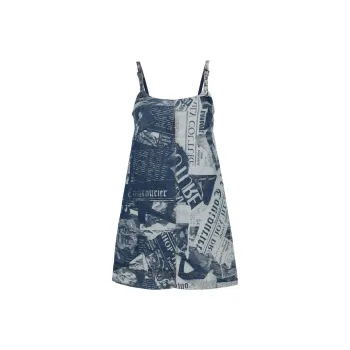 VERSACE JEANS COUTURE Magazine Denim Minidress