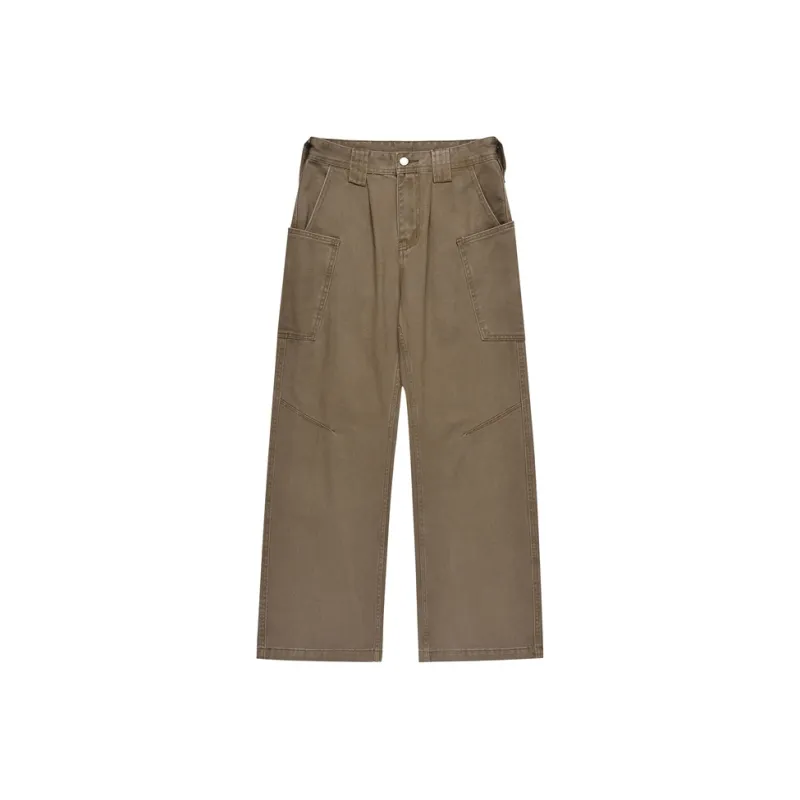 YINLEI Cargo Pants Women's Dark Khaki-0