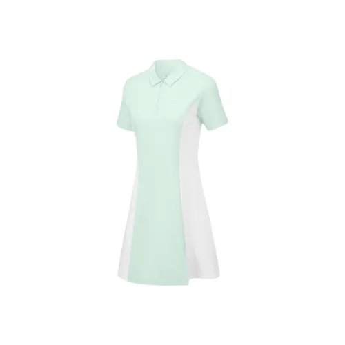 Skechers Basic Sports Series Short Sleeved Dress Women's Light Aqua Green/01XB