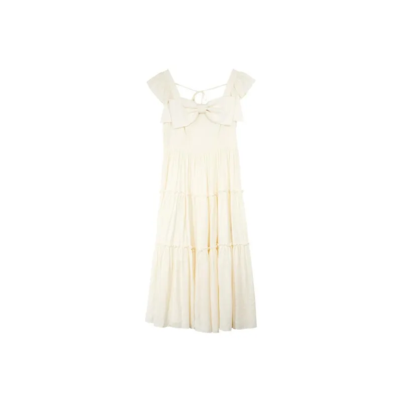3COLOUR Sleeveless Dresses Women's Milk White-0