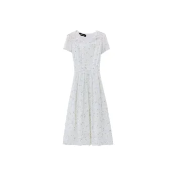 MRR&CO. Short-Sleeved Dresses Women's White