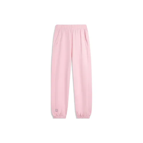 LiNing Sports Life Collection Knitted Sweatpants Women's Sheer Pink B Regular