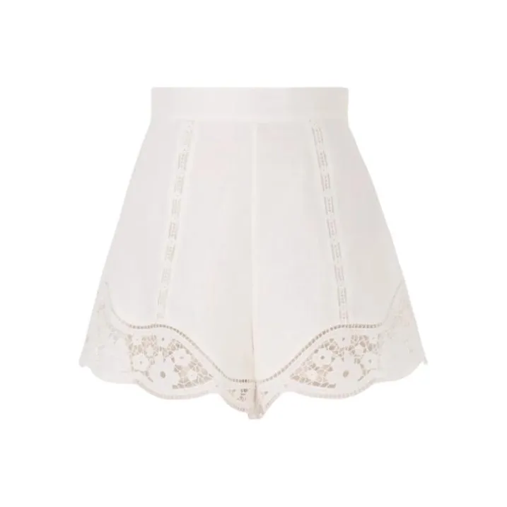 Zimmermann August Broderie Shorts-0