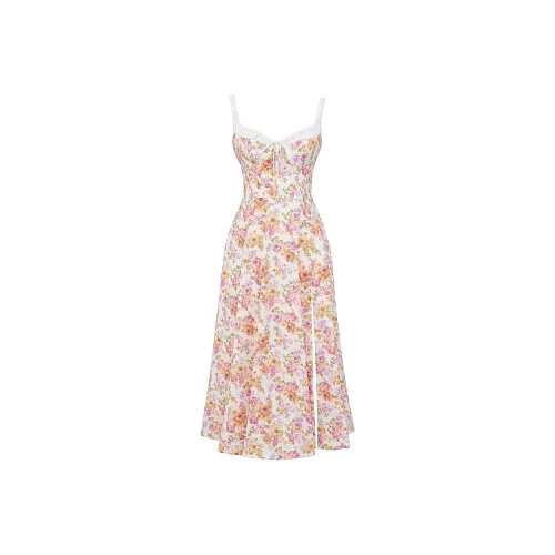 HOUSE OF CB SABRINA Slip Dresses Women's IVORY PRINT/Ivory White Base Print