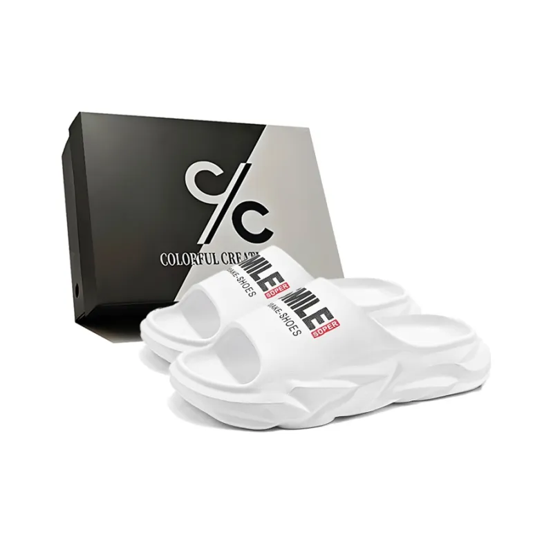 Colorful Creations EVA Cut Out Slip Resistant Abrasion Resistant Odor Resistant Quiet Slide Slippers Unisex Box-5