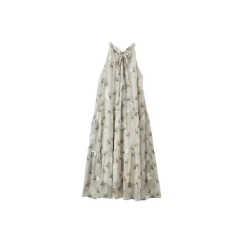 XIANGYING Dress Women's Olive Green