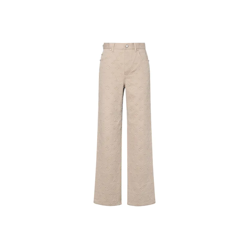 LOUIS VUITTON 1AHBLU Monogram Embossed Skate Pants-0