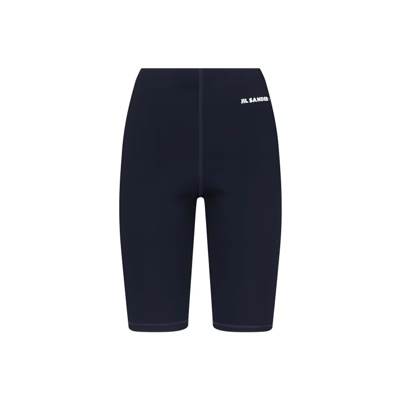 JIL SANDER + Logo Printed Biker Shorts-0