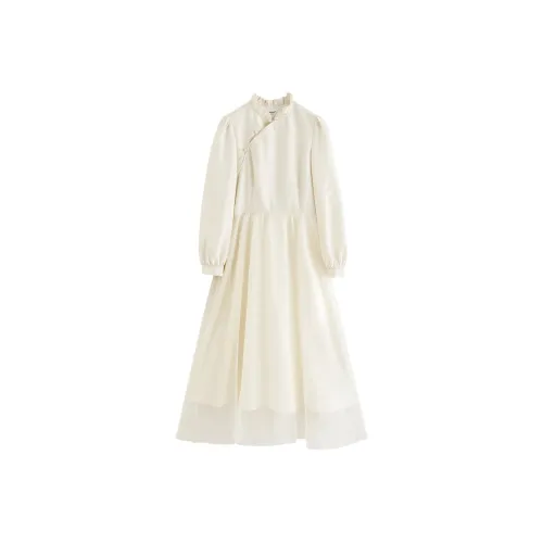 Inman Long-Sleeved Dresses Women's Apricot