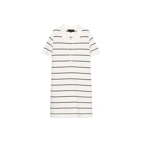 ZARA Short Sleeved Dress Women's Black/White