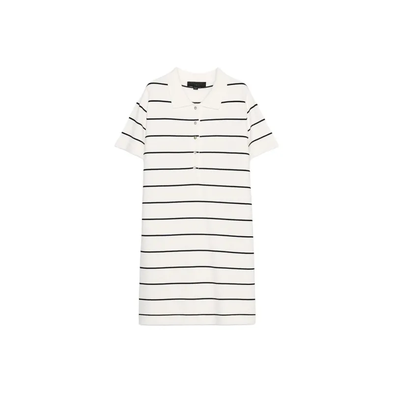 ZARA Short Sleeved Dress Women's Black/White-0
