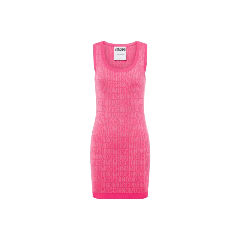 MOSCHINO Sleeveless Dresses Women's Fuchsia-0