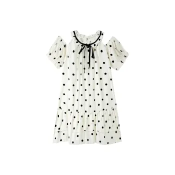 JOSR Short Sleeved Dresses Women's Polka Dot