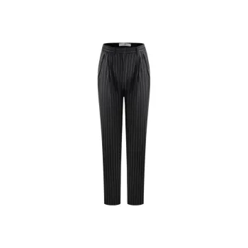 IRO NIGHT Pinstripe Straight-leg Trousers