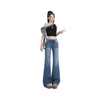 YINLEI Jeans Women's Vintage Blue