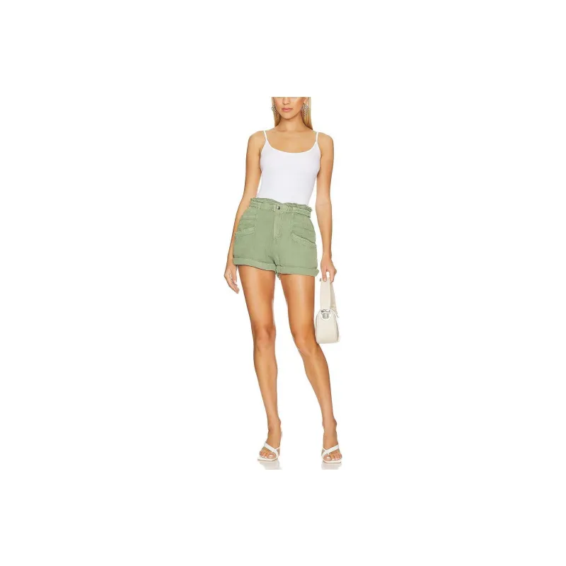 FREE PEOPLE Casual Shorts Women's Green-0