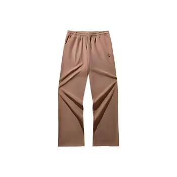 Anta x NEIXINXIAOHAI LIANMINGKUAN Life Collection Knitted Sports Pants Women's Chestnut Milk Coffee