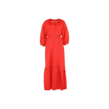 Eres Joie Linen Wrap Dress