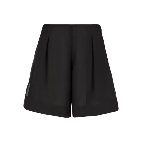 EMPORIO ARMANI Moon Capsule Collection Silk Organza Shorts With Godet Pleats