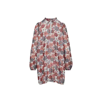 ARITZIA Wilfred Molly Mini Dress Long-Sleeved Dresses Women's Soft Iris Soft Terracotta