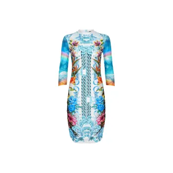 PHILIPP PLEIN Hawaii print Mini Dress