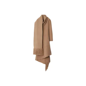Burberry Wool Blend Scarf Dress 'Maple'