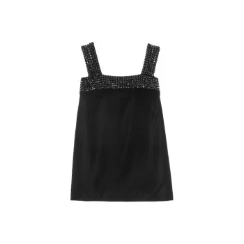 GUCCI Sleeveless Dress Women's Black