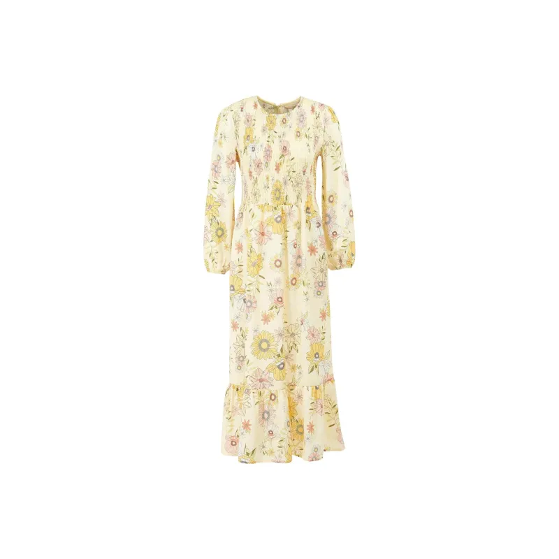 BARBOUR Long-Sleeved Dresses Women's Yellow-0