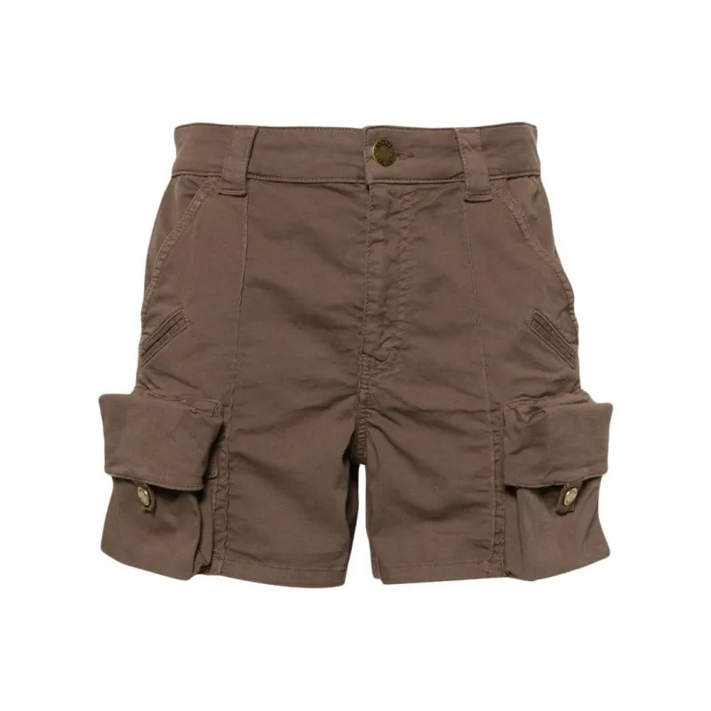 PINKO SS24 Casual Shorts Women's Brown-0