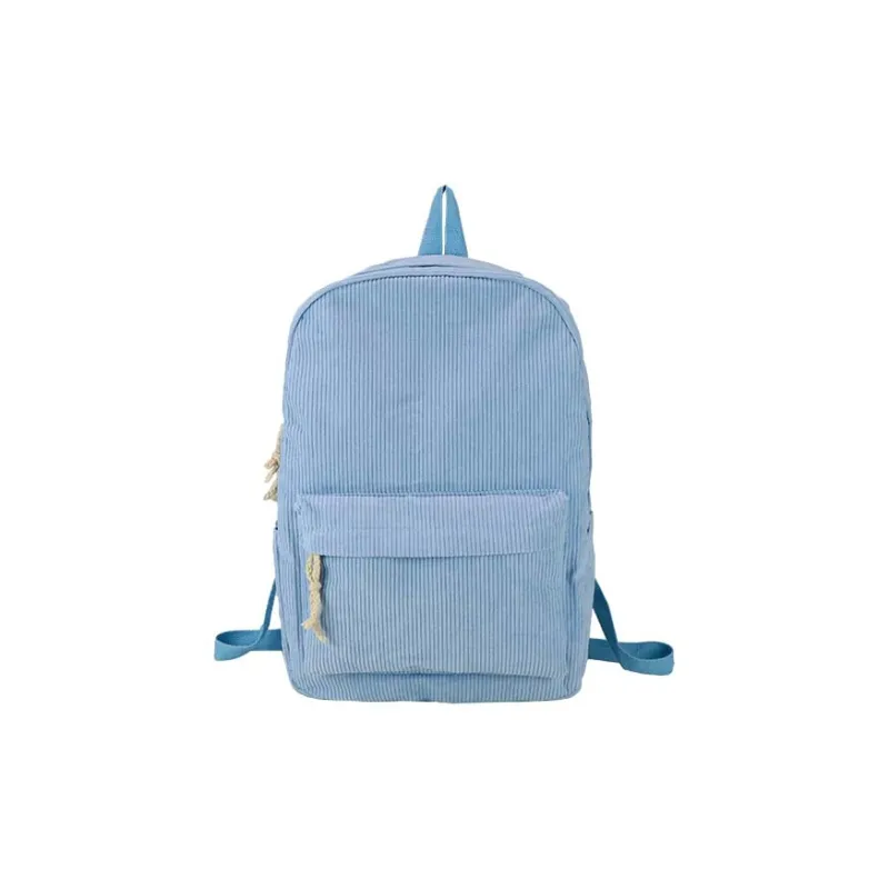 GEERDUN Corduroy Backpack Unisex Ecru, Gray, Black, Ginger Yellow, Green, Blue-20