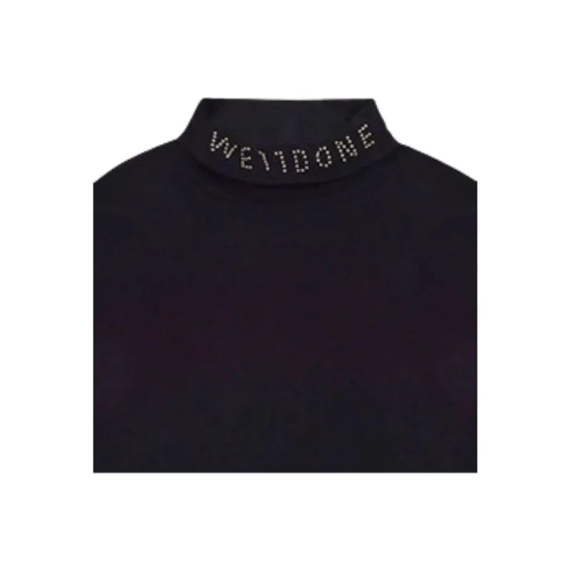 WE11DONE Logo Roll Neck Top-2