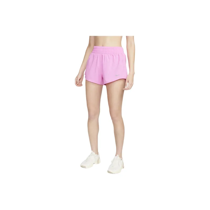 Nike One Women's Dri FIT Mid Rise 3' Brief Lined Shorts-0