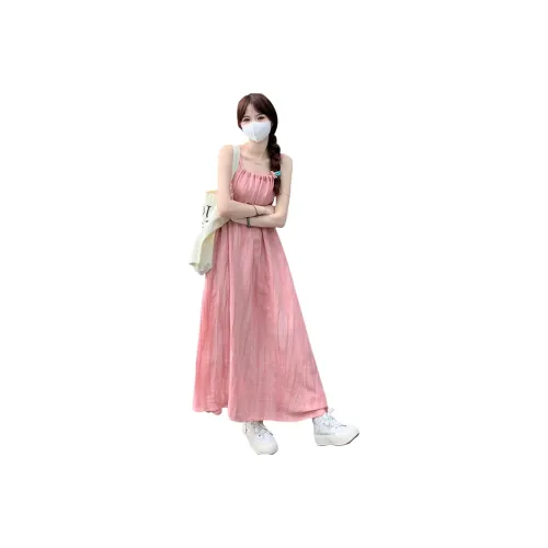 라샤벨 핑크 여성 슬립 원피스