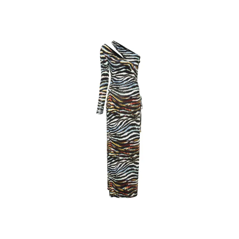 Just Cavalli Long-Sleeved Dresses Women's Multicolor-0