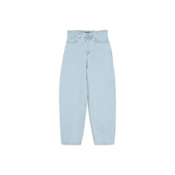 Mugler Lace up Wide Leg Jeans