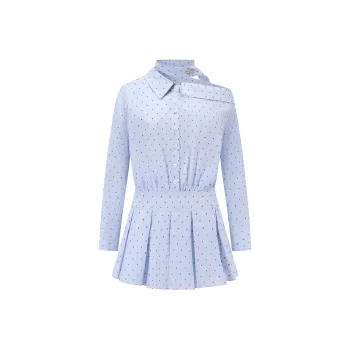 HTCU Long Sleeved Dress Women's Light Blue