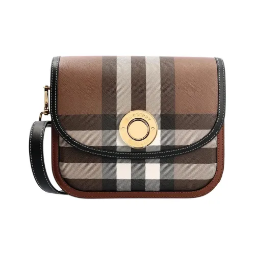 Burberry Elizabeth Sheepskin Shoulder Bag, Crossbody Bag Medium Size Women's Brown
