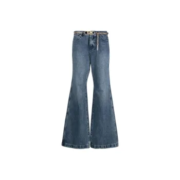 MICHAEL MICHAEL KORS Belted Flared Jeans