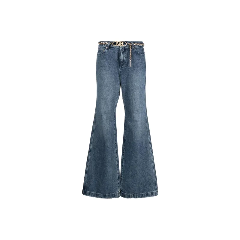 MICHAEL MICHAEL KORS Belted Flared Jeans-0