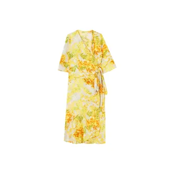 QYPRF Long-Sleeved Dresses Women's Yellow